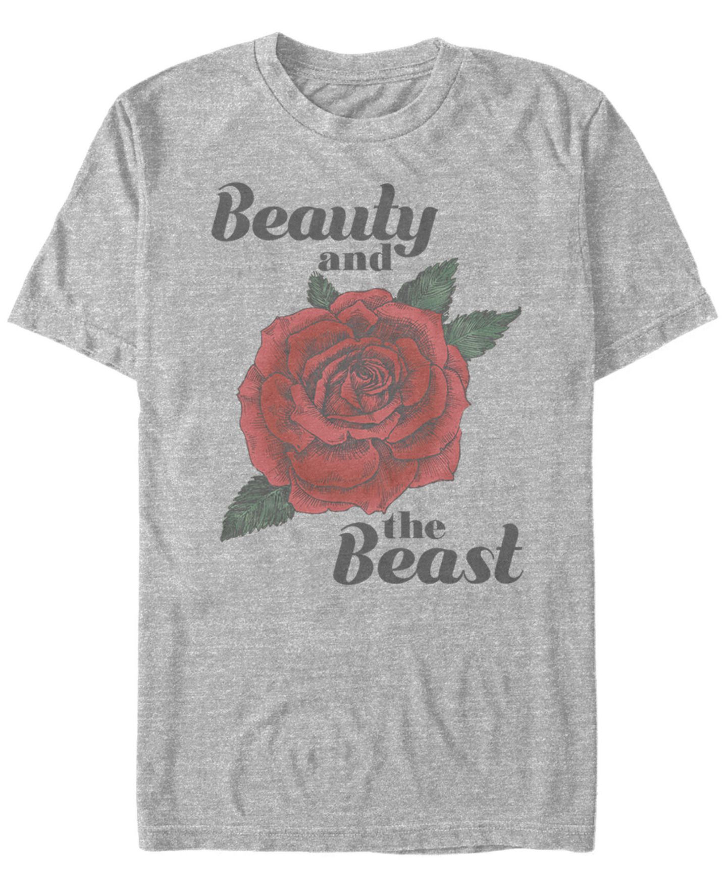 Мужская футболка Fifth Sun Disney Beauty and The Beast Rose Short Sleeve, цвет: Athletic H — фото 1
