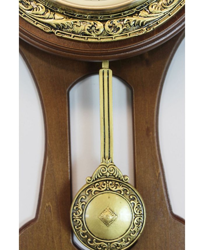 Uniquewise Classic Wood Wall Clock with Swinging Pendulum Macy's