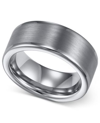 Triton Men's Tungsten Ring, 8mm Wedding Band - Macy's