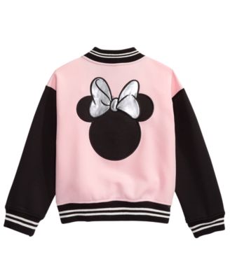 Disney Little Girls Minnie Mouse Bomber Jacket