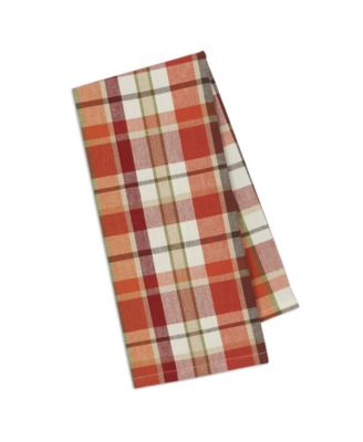 Pumpkin Spice Plaid Dishtowel
