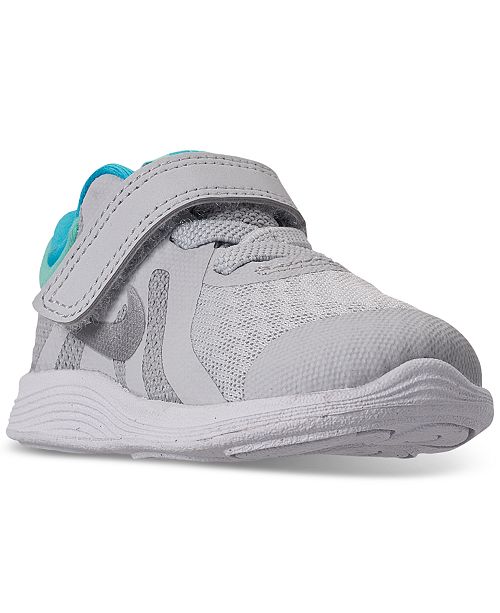Nike Toddler Girls Revolution 4 StayPut Closure Athletic Sneakers from