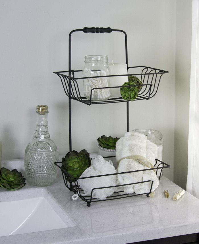 VIP Home & Garden VIP Home International Metal Bath Basket - Macy's