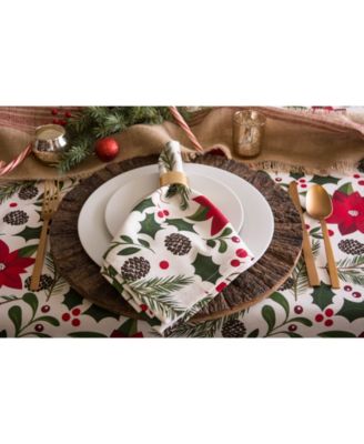 Woodland Christmas Napkin , Set of 6