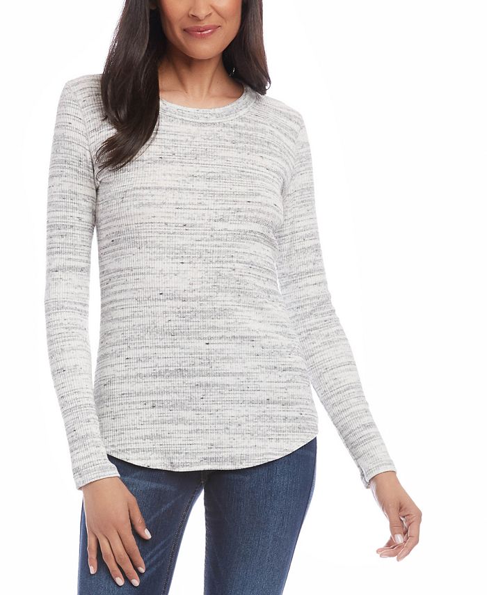 Karen Kane Ribbed Long Sleeve Top Macy s