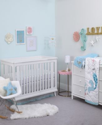 mermaid crib sheet
