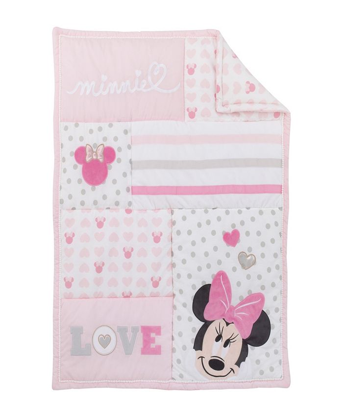 Disney Minnie Mouse Love to Love 3Piece Crib Bedding Set & Reviews