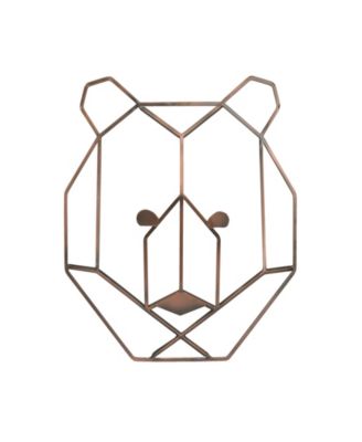 NoJo - Mountain Patchwork Bear Head Wall Art