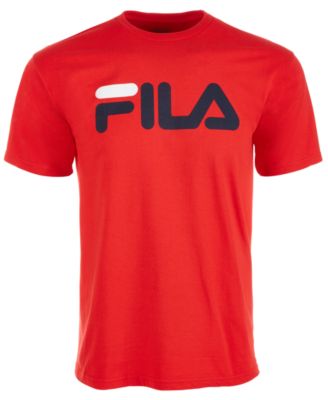 fila shirt mens red