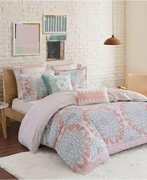 Echo Design Simona Full Queen 3 Piece Reversible Cotton Comforter