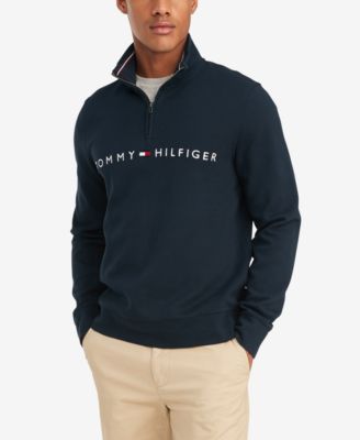 hilfiger quarter zip sweater