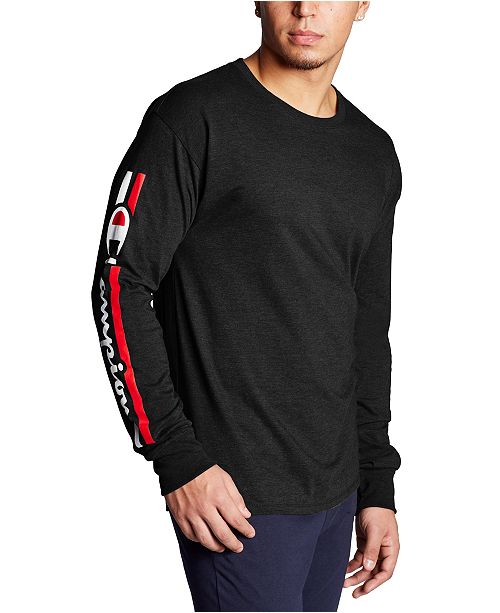 Champion Men S Logo Long Sleeve T Shirt Reviews T Shirts Men