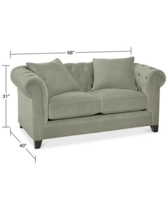 Martha Stewart Collection CLOSEOUT! Saybridge 68" Loveseat, Created for Macy's