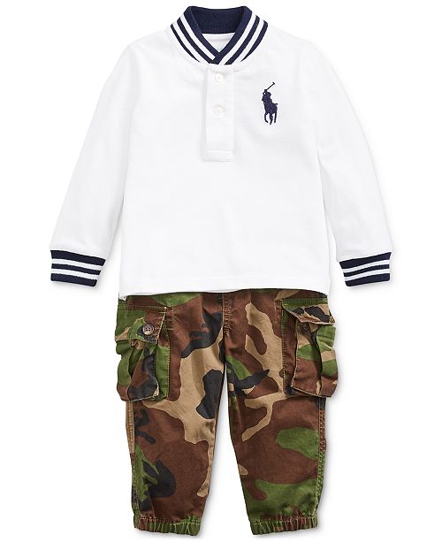 Polo Ralph Lauren Baby Boys Shirt Camo Pants Reviews Sets