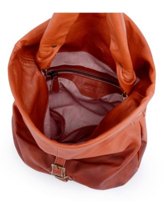 Sweet Lotus Leather Bucket Bag