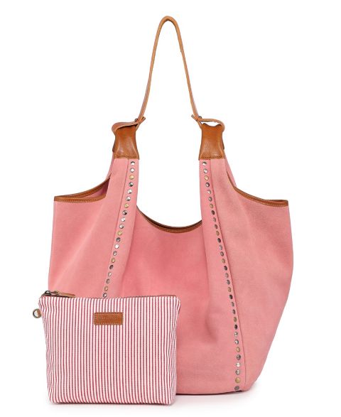 Женская сумка OLD TREND Genuine Leather Rose Valley Hobo, цвет: Коралловый