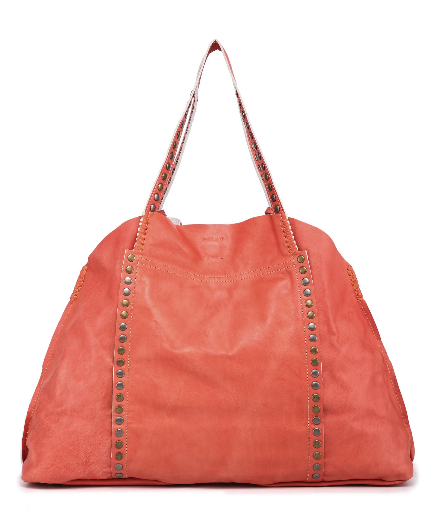 Женская сумка OLD TREND Birch Medium Leather, цвет: Коралловый — фото 5