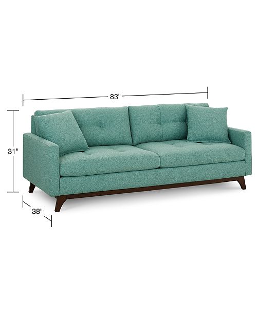 Furniture Nari 83 Fabric Tufted Sofa Created For Macy S
