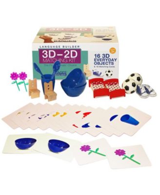 Stages Learning Materials Language Builder 3D-2D Matching Kit, Everyday Objects