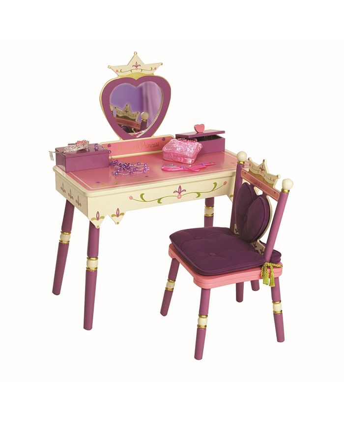 Wildkin Princess Vanity Table And Chair, Princess Dressing Table And Chair Set