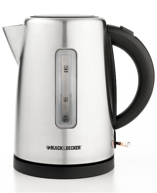 Black & Decker KE2000 Electric Kettle, 1.7 L Stainless Steel Coffee