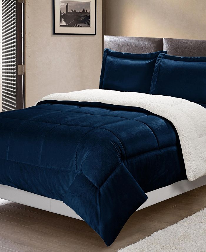 Cathay Home Inc. Ultimate Luxury Reversible Micromink and Sherpa King