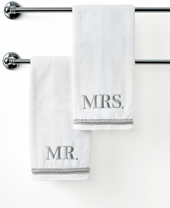macys.com | Avanti Bath Towels, Mr. & Mrs. 16" x 30" Hand Towel