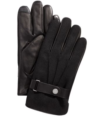 Polo Ralph Lauren Men's Melton Hybrid Touch-Screen Gloves Macy's