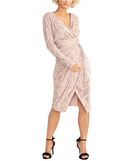 Rachel Rachel Roy Silvia Pleated Faux Wrap Dress Reviews