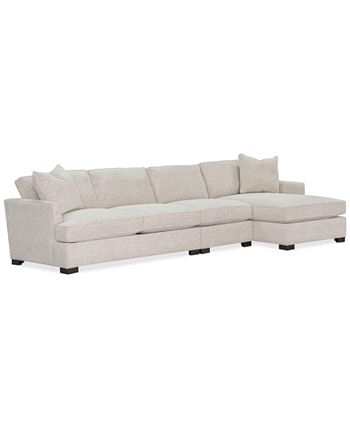 Furniture - Juliam 3-Pc. Fabric Sofa with Chaise