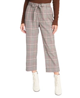 checkered capri pants