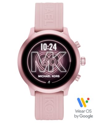 michael kors runway silicone smartwatch strap