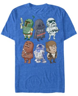 Star Wars Men s Classic Cute Cartoon Characters Short Sleeve T Shirt Macy s