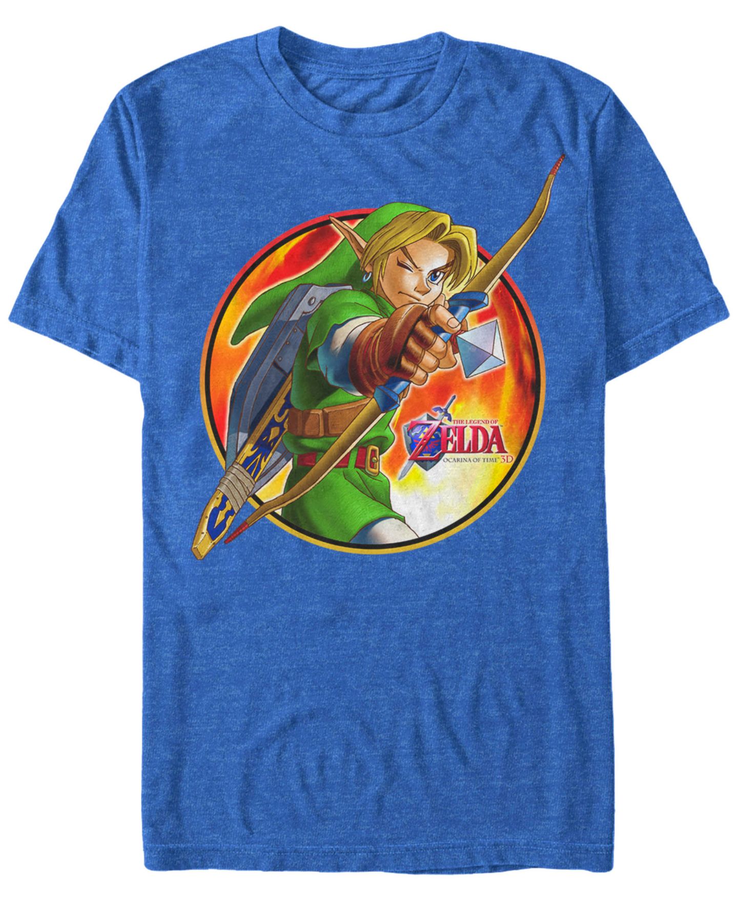 Мужская футболка Fifth Sun Nintendo Legend of Zelda Archer Link Short Sleeve, цвет: Королевский синий — фото 1