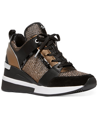 Michael Kors Georgie Trainer Wedge Sneakers & Reviews - Athletic Shoes & Sneakers - Shoes - Macy&#39;s