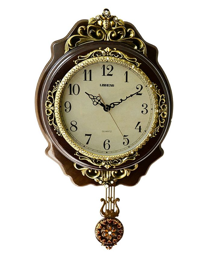 Three Star Classic Wall Clock with Pendulum Macy's