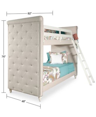 tufted bunk bed