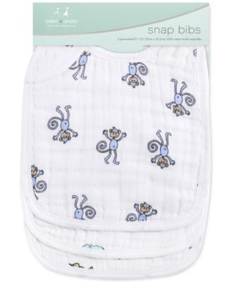 Baby Boys or Baby Girls Jungle Bibs, Pack of 3
