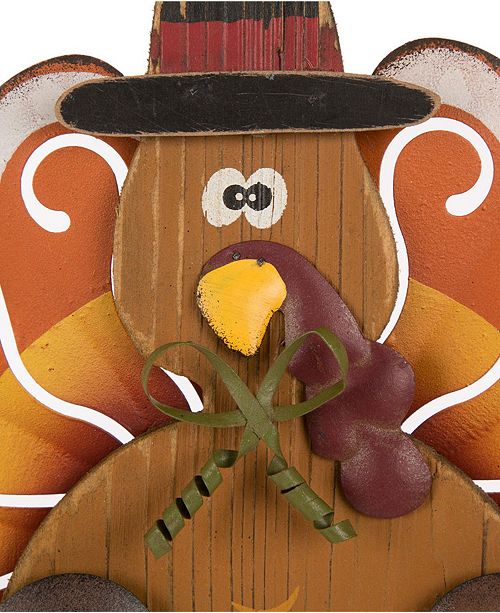 Glitzhome Iron Wooden Turkey Welcome Wall Decor Reviews All