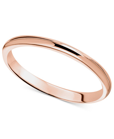 14k Rose Gold Ring 2mm Wedding Band Rings Jewelry 14k Rose Gold Ring 2mm Wedding Band Rings Jewelry