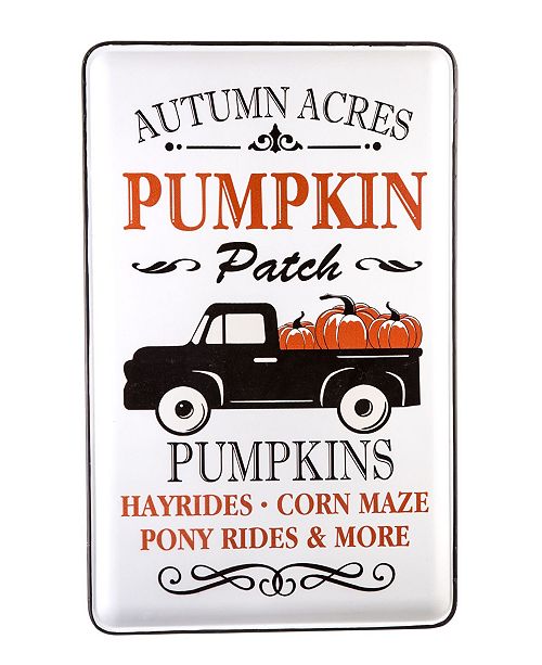 Glitzhome Enameled Metal Truck Wall Sign Reviews All Wall Decor