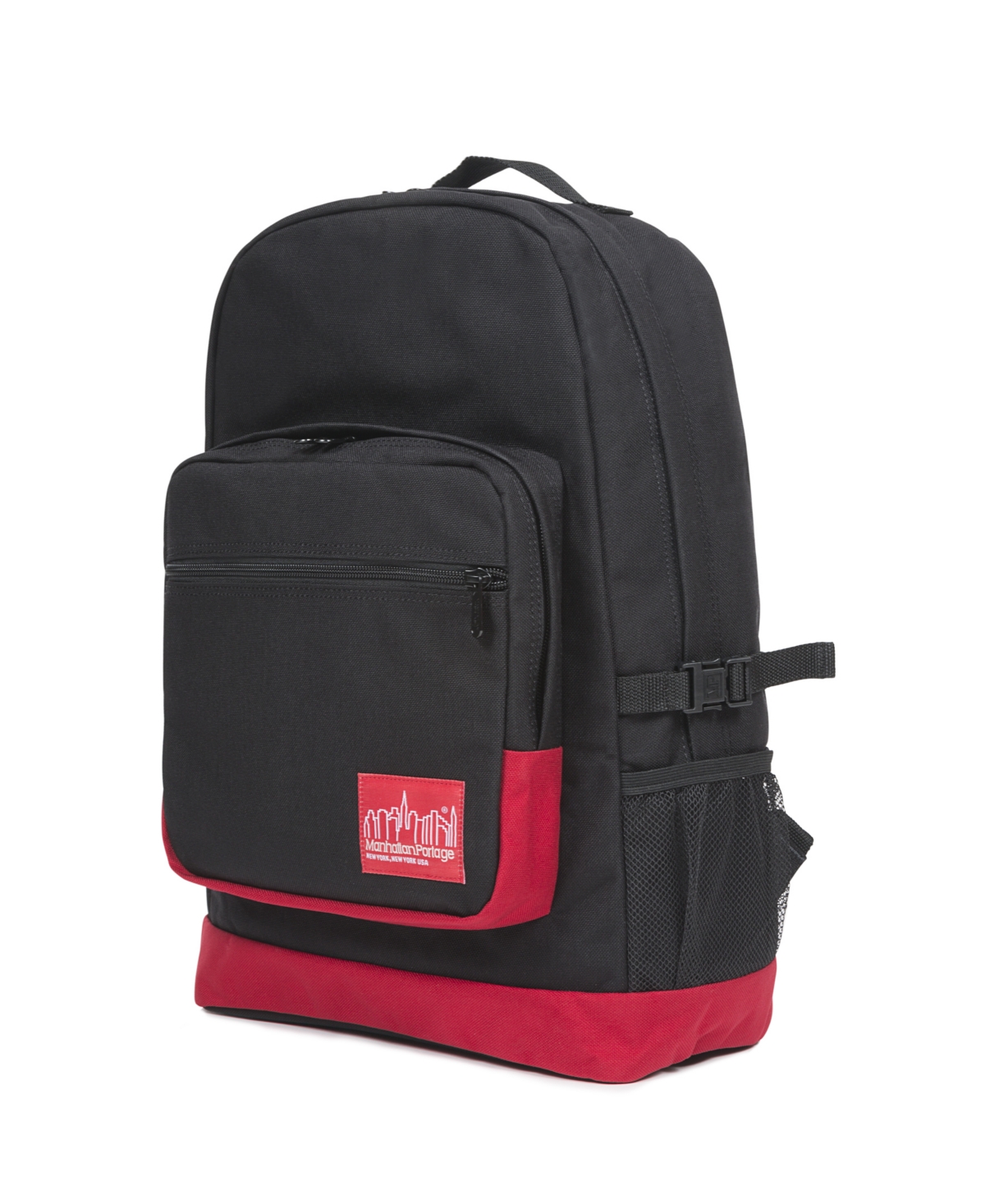 Manhattan Portage Medium Morningside Backpack In Black,red