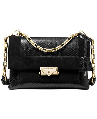 Michael Kors Cece Leather Chain Shoulder Bag & Reviews - Handbags ...