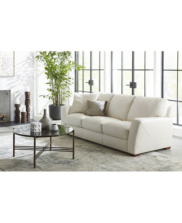 Furniture Jaspene 91" Leather Sofa, Created for Macy's