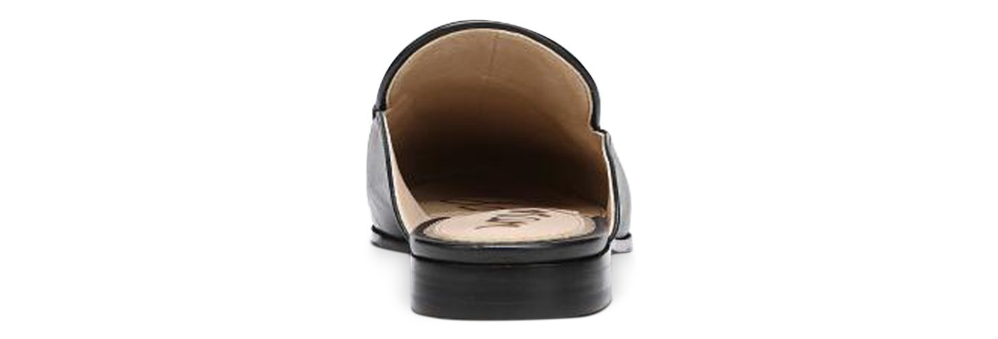 Женские сабо Sam Edelman Linnie Bit Slip-On Mules, цвет: Чёрный кожаный — фото 3