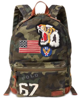 Polo Ralph Lauren Men's Cotton Canvas Camo Backpack - Macy's
