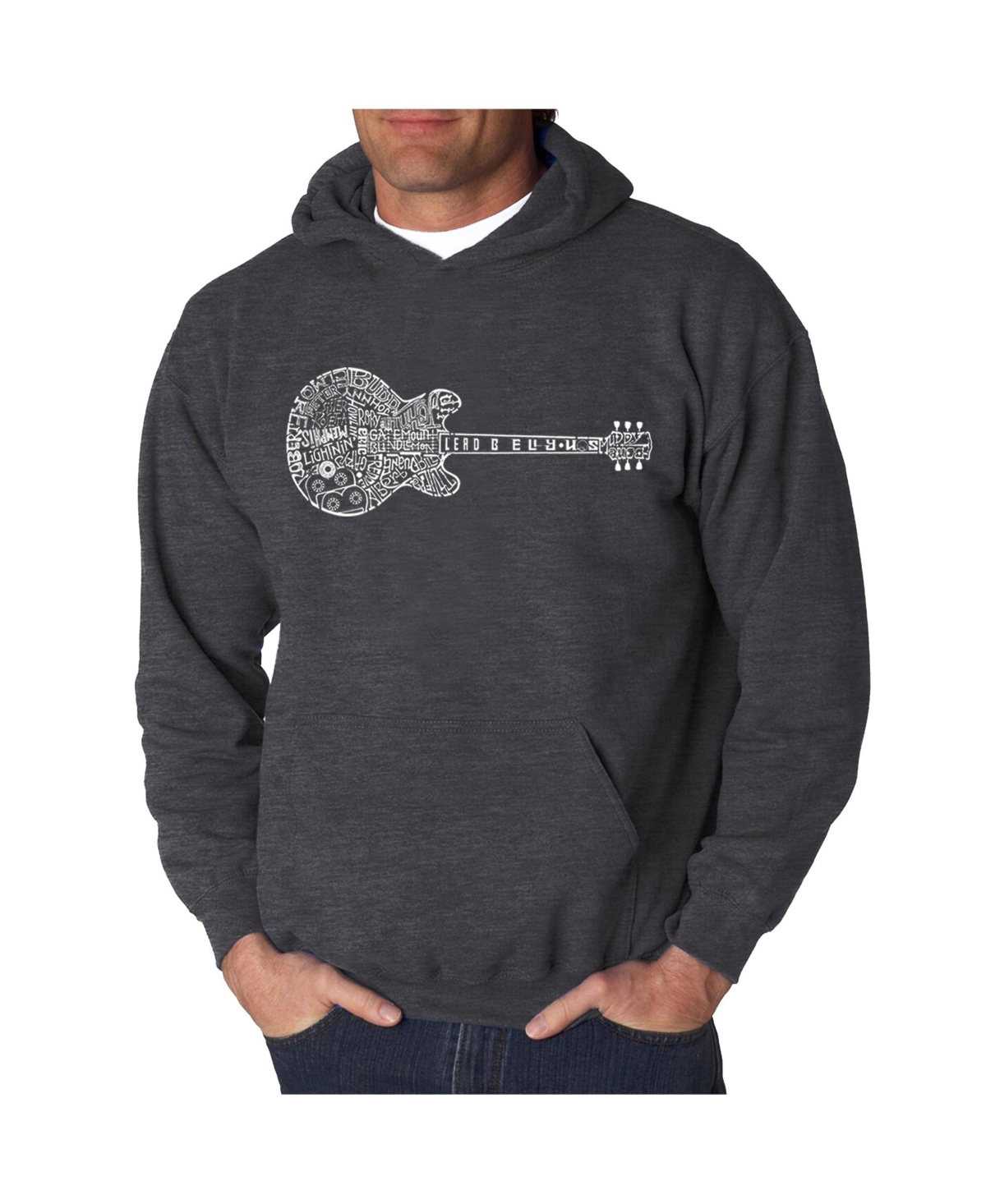 La Pop Art Men's Word Art Hooded Sweatshirt - Blues Legends