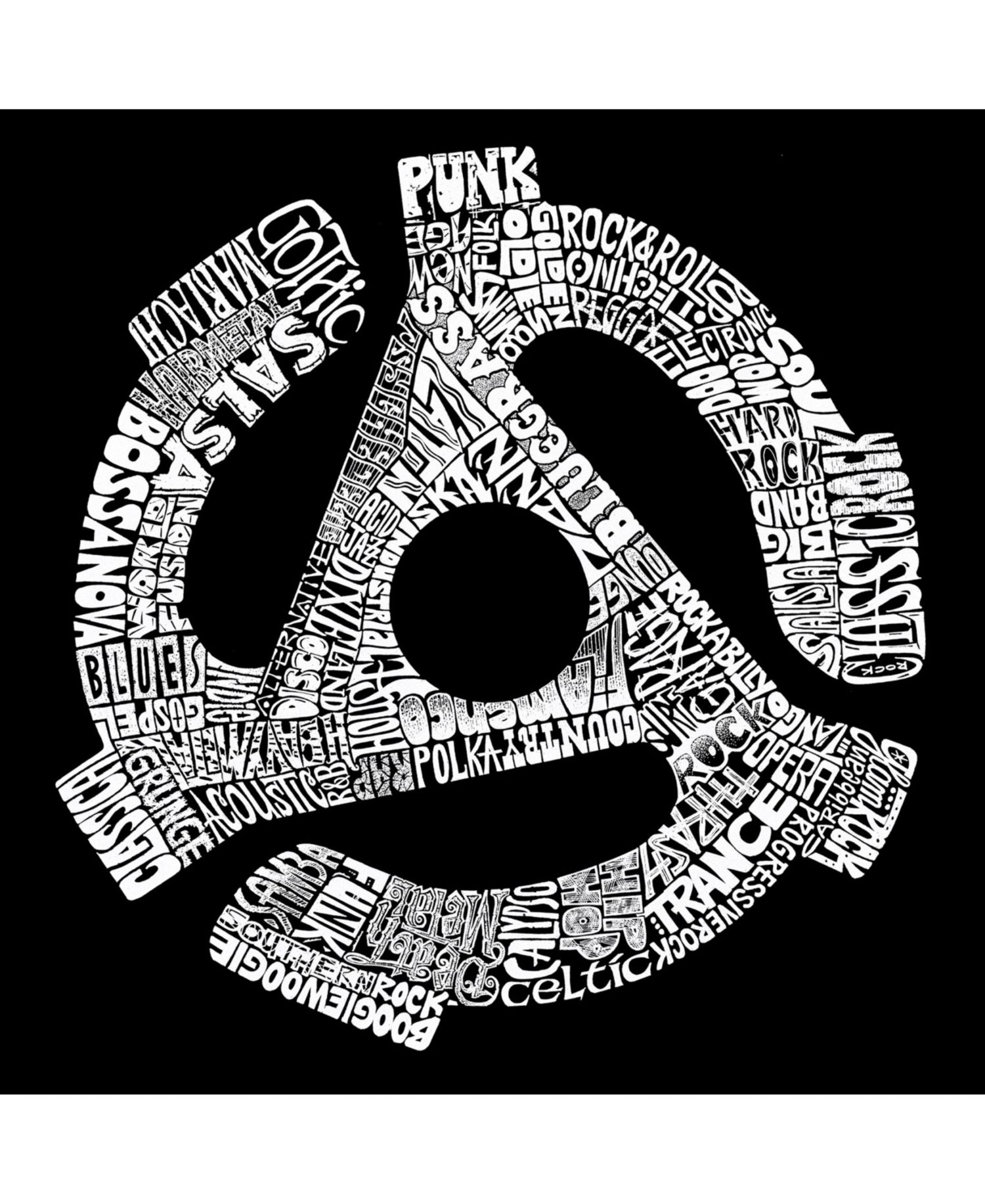 Men's Word Art Hoodie - Record Adapter
