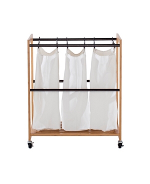 Trinity Ecostorage 3 Bag Bamboo Laundry Cart