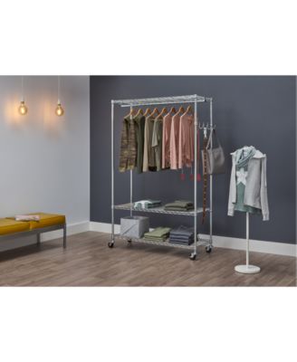 3-Tier Rolling Garment Rack